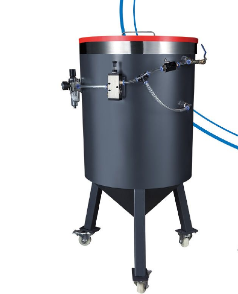 Pneumatic abrasive valve