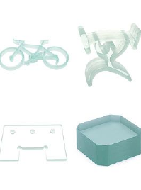 Glass: sculpted parts and basin