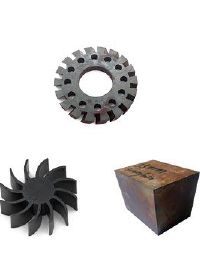 Steel: gears, impellers, solid block